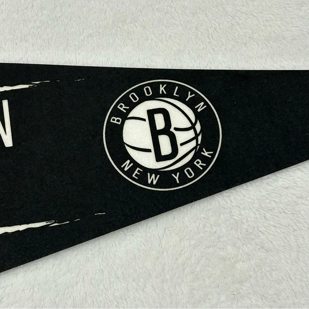 Brooklyn Nets NBA Basketball WinCraft Classic Felt Pennant Banner Flag 30”x12”